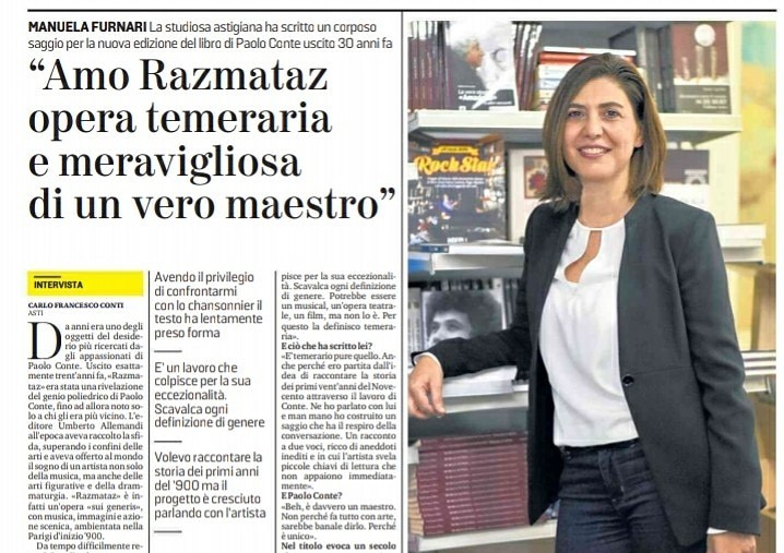 La Stampa intervista Manuela Furnari Razmataz