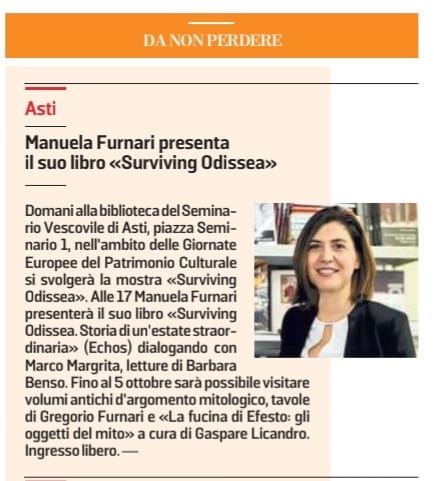 Manuela Furnari Surviving Odissea La Stampa