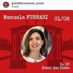 Manuela Furnari La grande invasione Aosta Festival dei libri