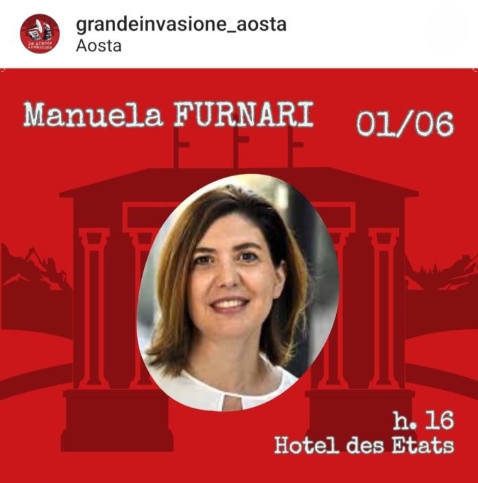 Manuela Furnari La grande invasione Aosta Festival dei libri